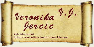 Veronika Jerčić vizit kartica